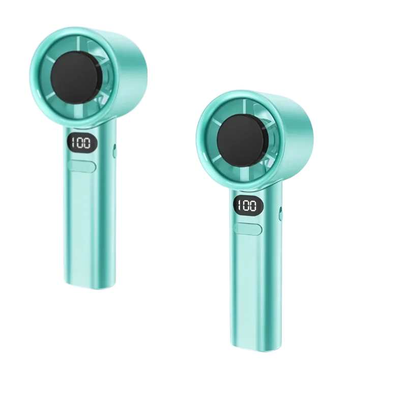 Portable Handheld Fan Cooling Fan with Digital Display USB Rechargeable 3-Speed Adjustable Wind High-speed For Travel Outdoor
